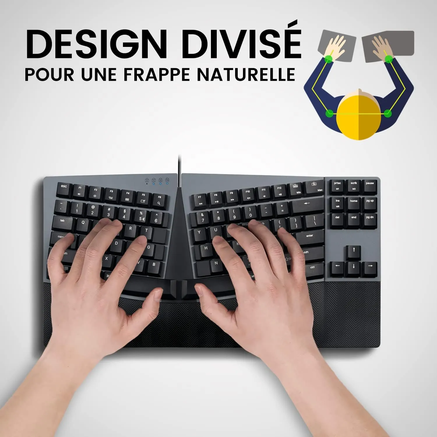 🖥️ Compact Ergonomic Keyboard 🖥️