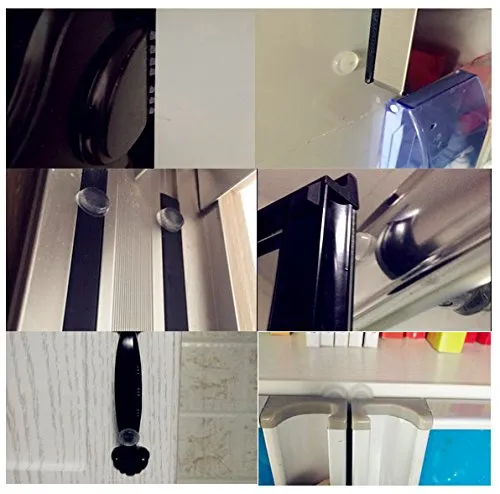1/2" Clear Rubber Feet Bumper Pads Self-Adhesive Buffer Pads Cabinet Door Bumpers Noise Dampening Pads Drawer Stops 104 Pcs