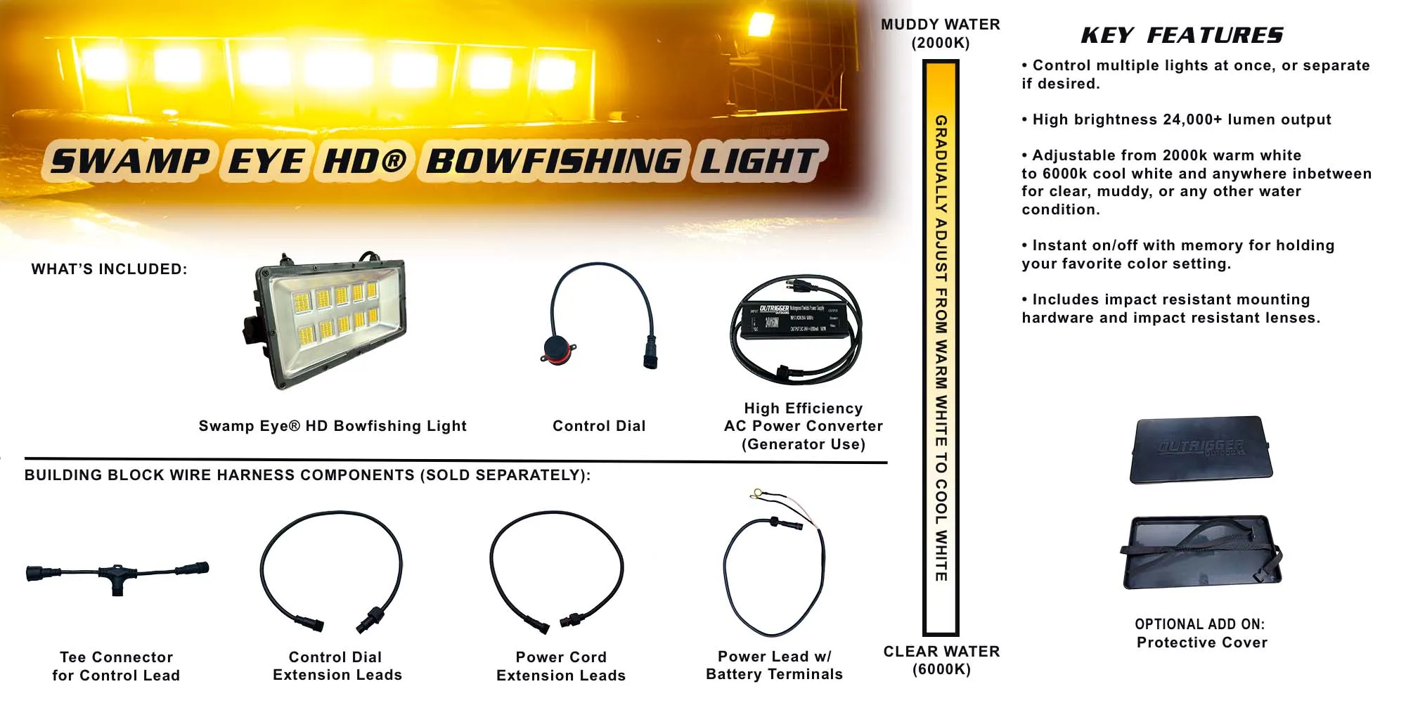 160W Swamp Eye® HD Bowfishing Light