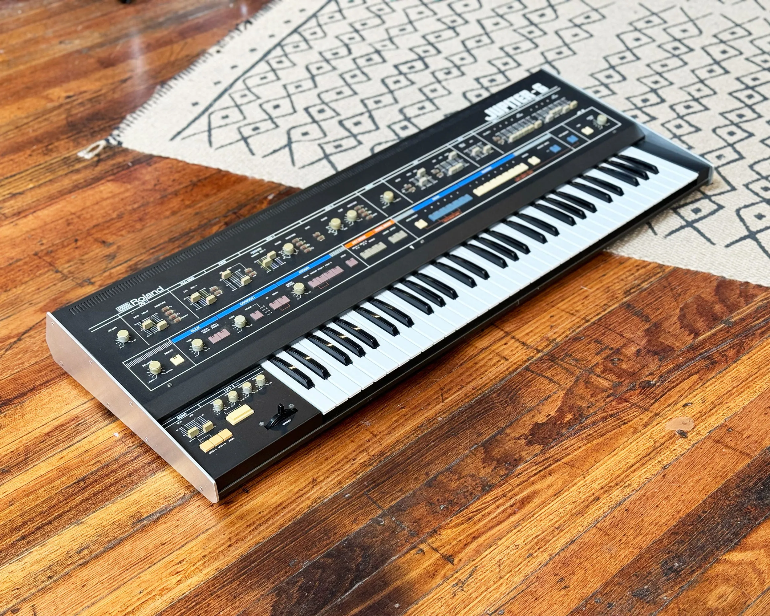 1983 Roland Jupiter 6 Polyphonic Analogue Synthesizer with EPS Flight Case - Serviced