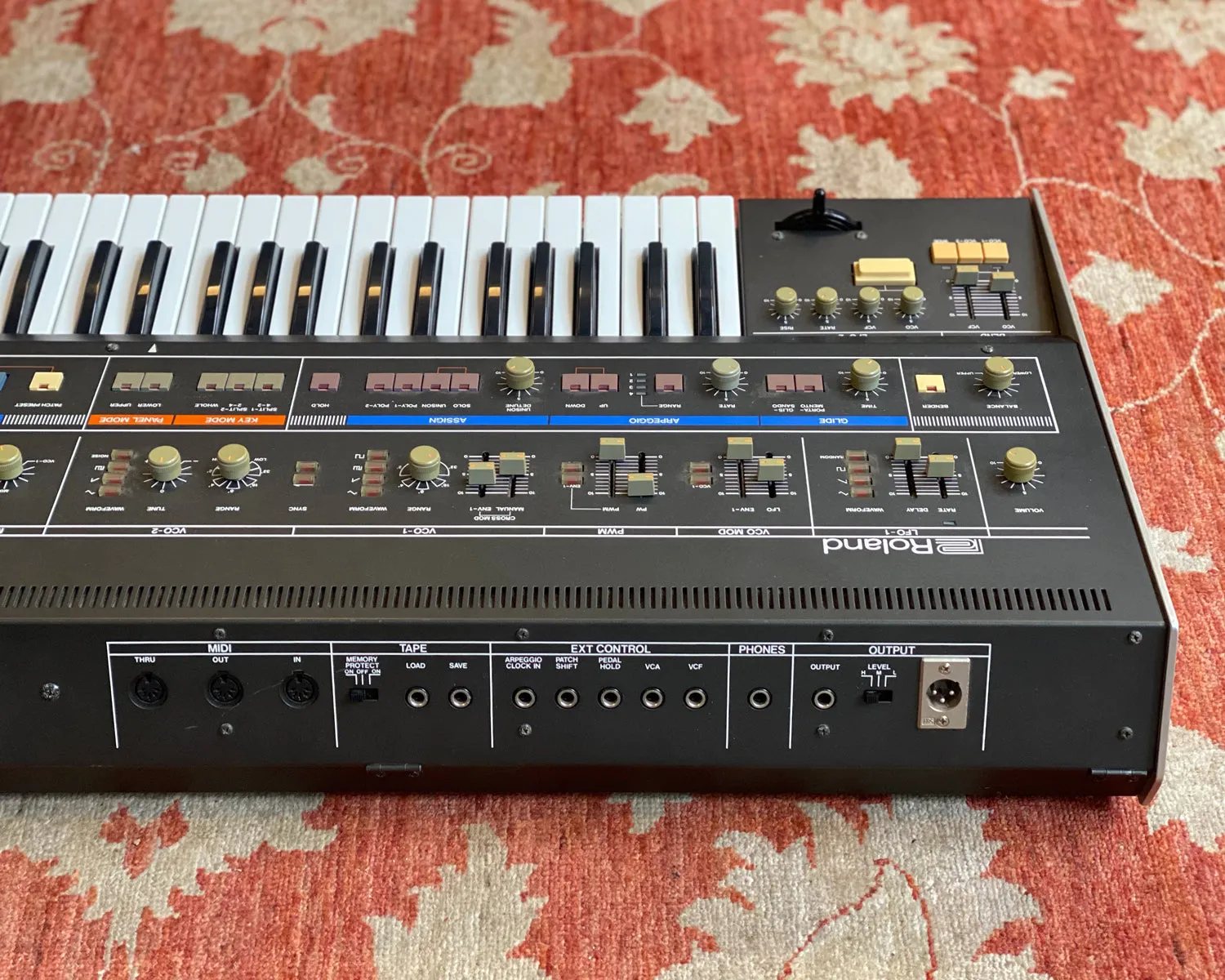 1983 Roland Jupiter 6 Polyphonic Analogue Synthesizer with EPS Flight Case - Serviced