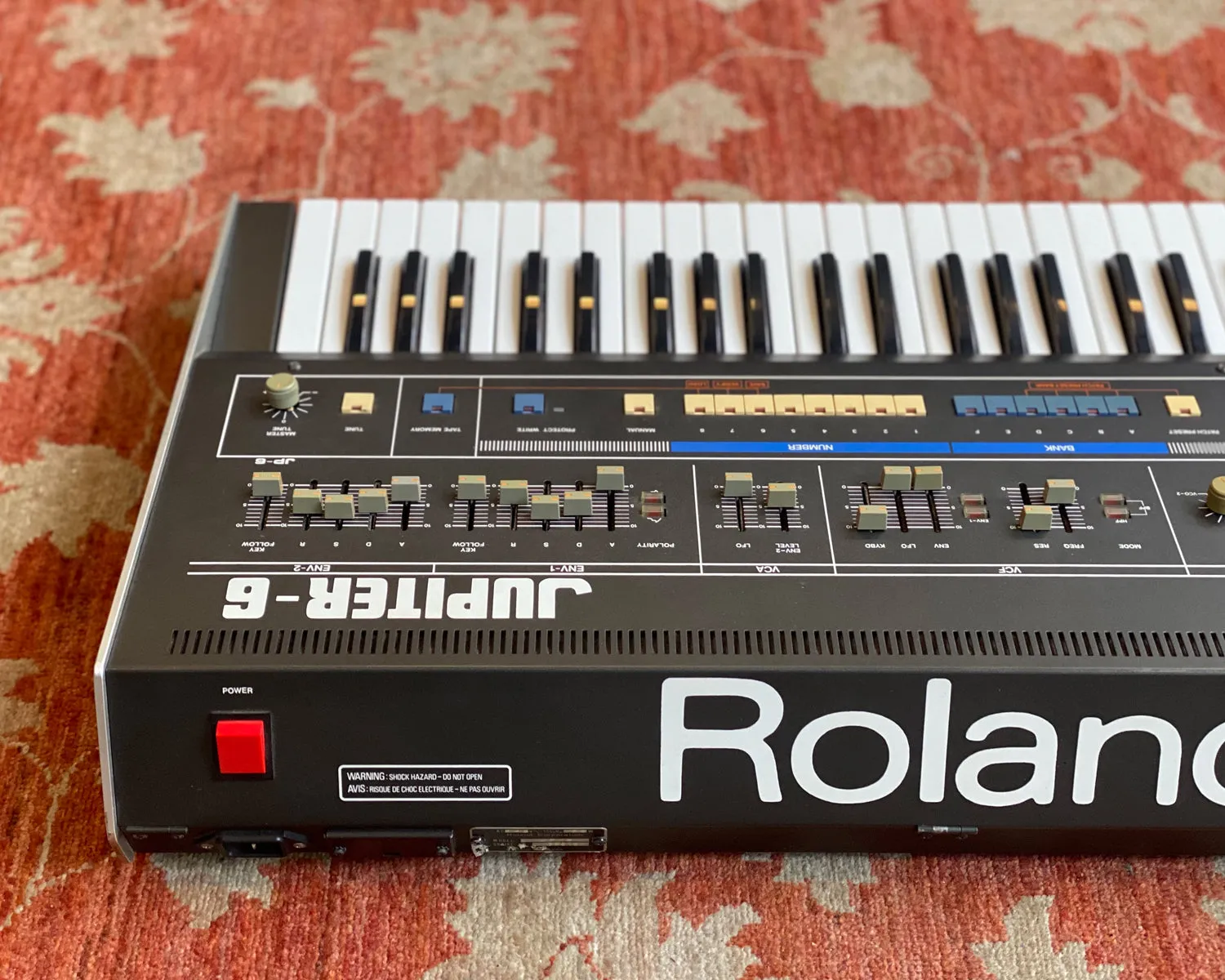 1983 Roland Jupiter 6 Polyphonic Analogue Synthesizer with EPS Flight Case - Serviced