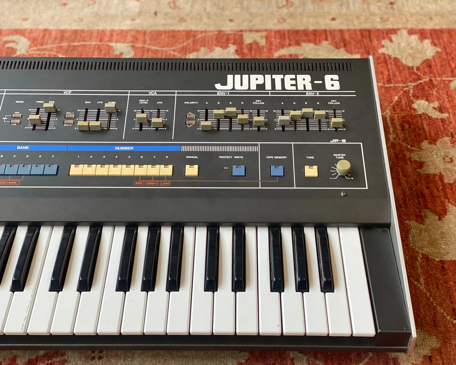 1983 Roland Jupiter 6 Polyphonic Analogue Synthesizer with EPS Flight Case - Serviced