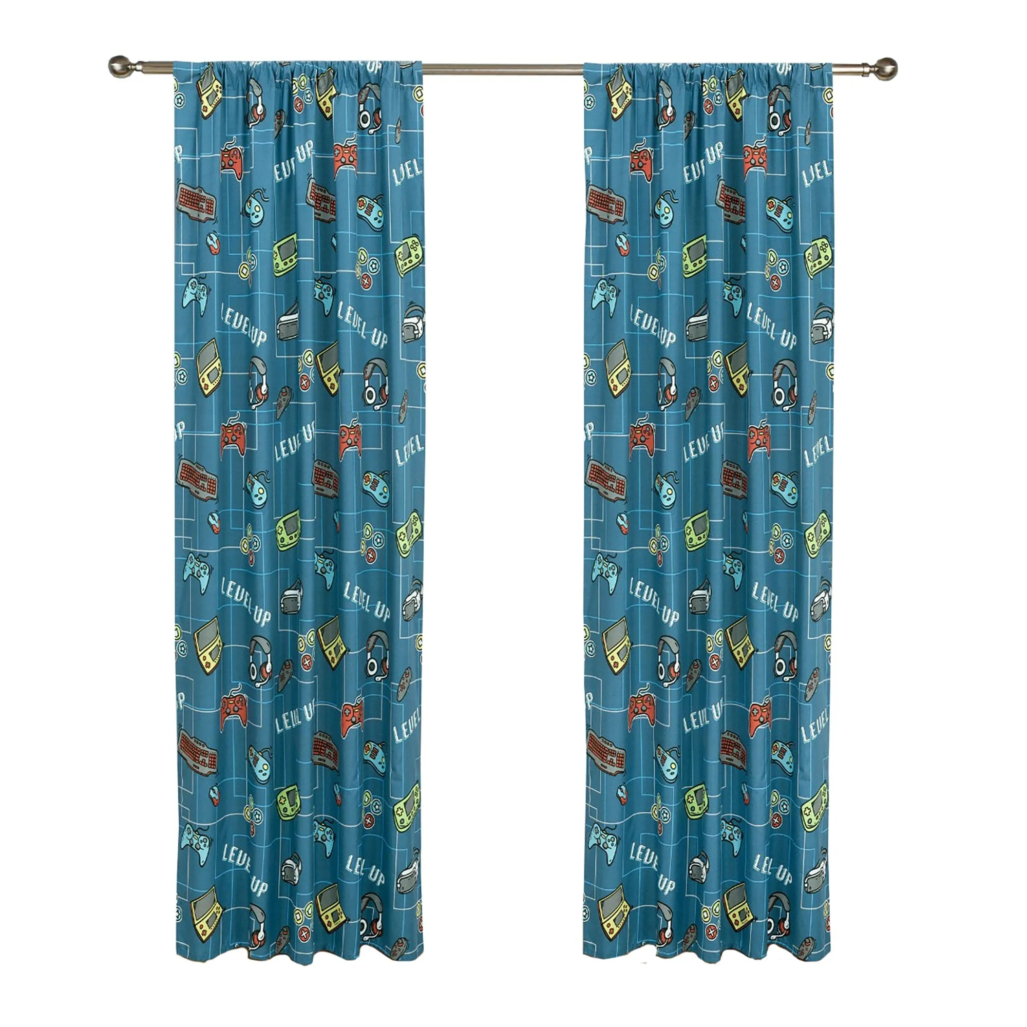 2-Piece Set: Kidz Mix Level Up Glow-in-the-Dark Window Panel Pair