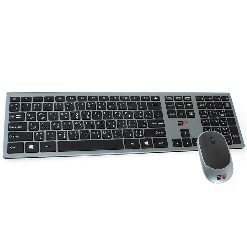 2B KB306 Wireless Keyboard   Mouse Combo English & Arabic