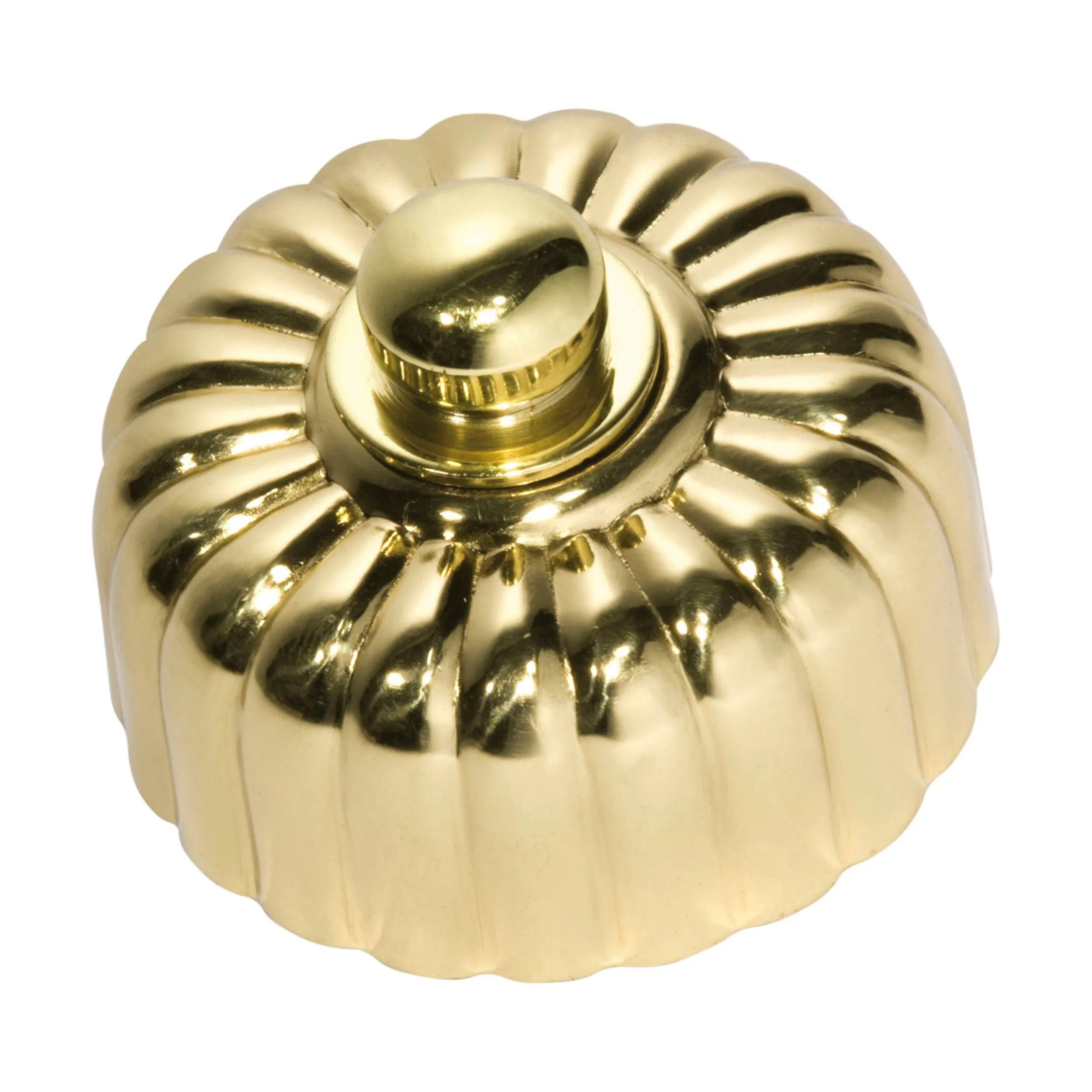 5483/250 Dimmer LED 250T Fluted Polished Brass D55xP40mm