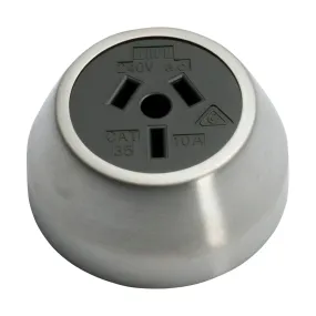 5534 Socket Federation Black Mechanism Satin Chrome D60xP29mm