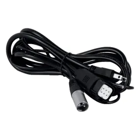 6ft DMX Input Cord 3-Pin XLR Connector For Keystone Wall Washer To Control 3rd Party DMX Controller