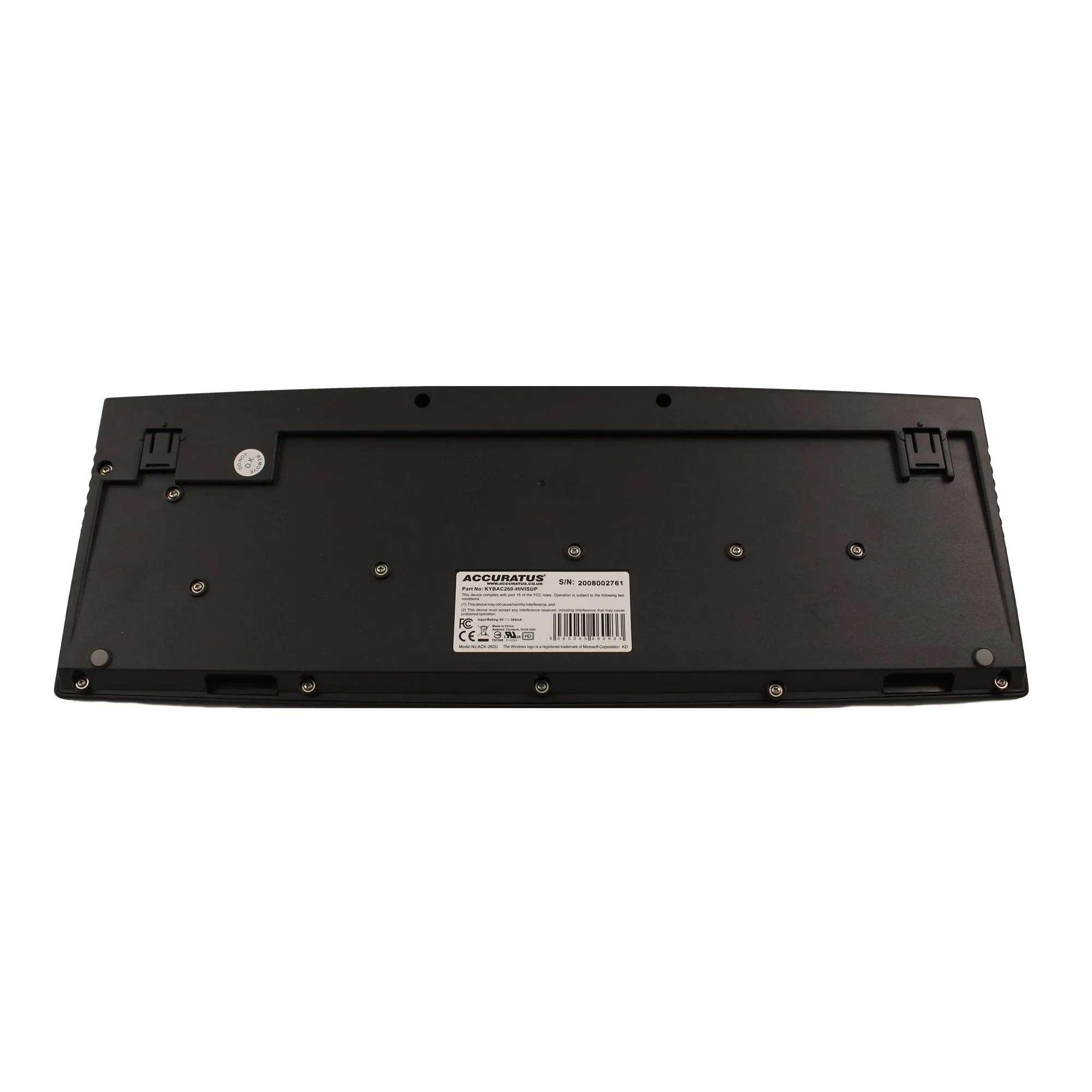 Accuratus 260 Hi-Vis Upper Case Keyboard