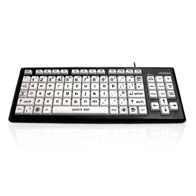Accuratus Monster 2 High Contrast Lowercase Keyboard with Extra Large Keys