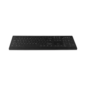 Active Key AK-C8100F Wipeable Keyboard in Black with Numpad - Wired