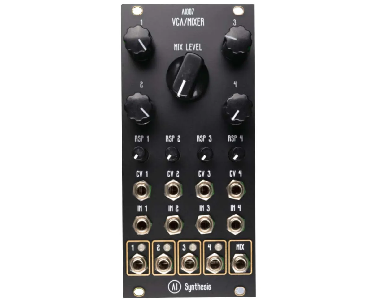 AI Synthesis AI007 Quad VCA Mixer - Black