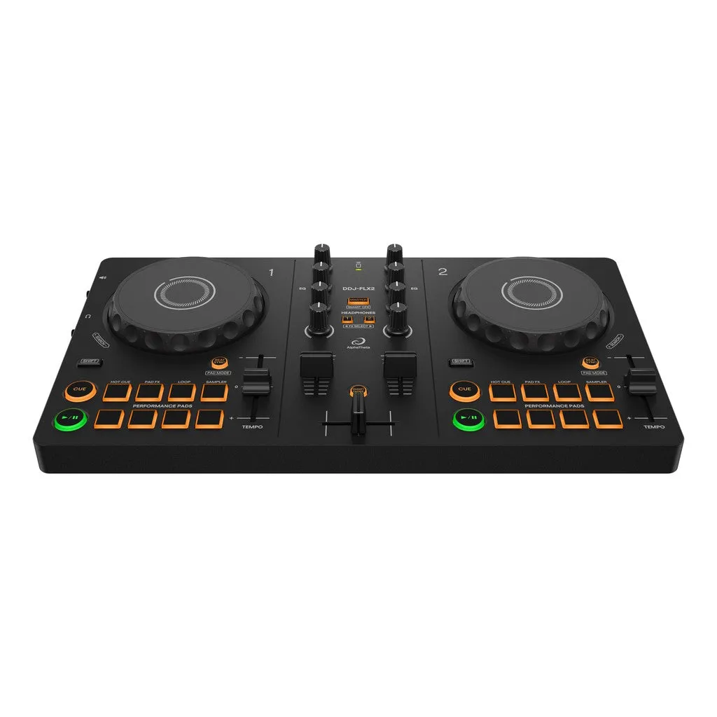 AlphaTheta DDJ-FLX2 2-deck DJ Controller for Rekordbox and Serato - Black