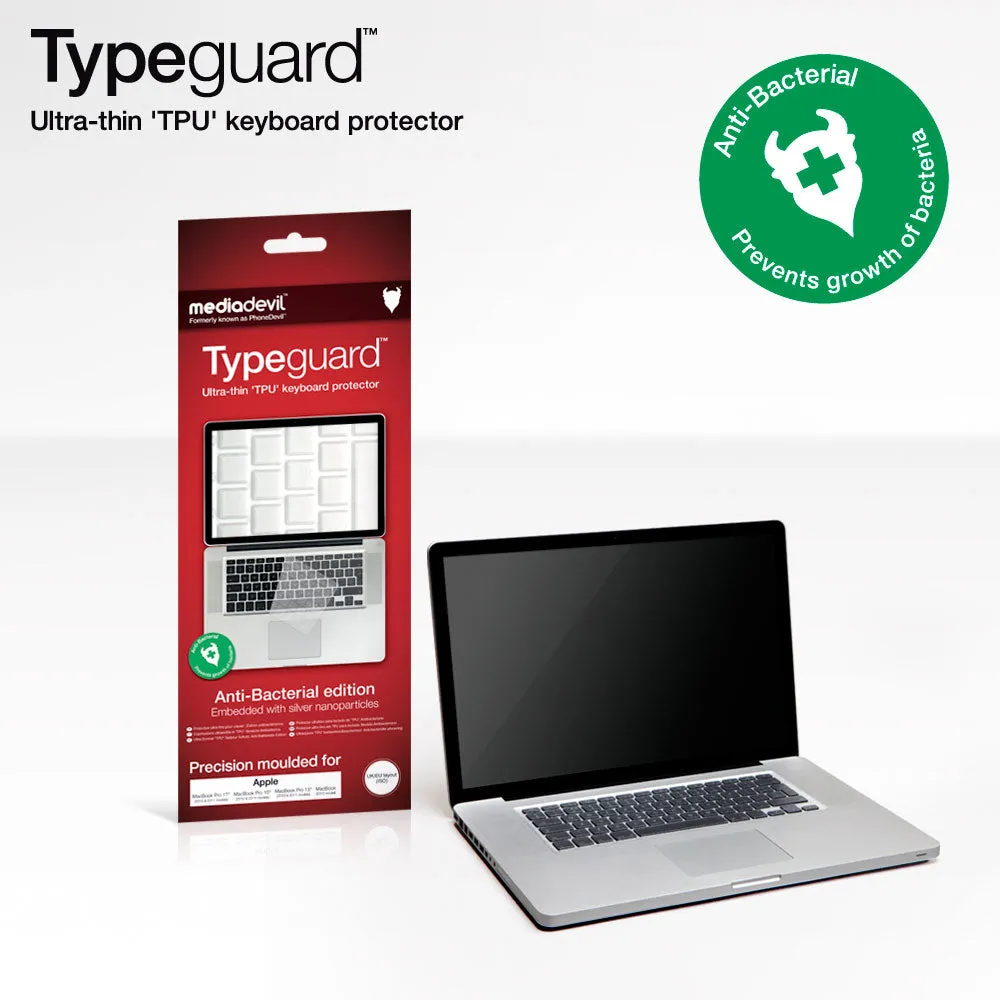 Apple MacBook and MacBook Pro (2010-2012) Keyboard Protector (Anti-Bacterial) | Typeguard
