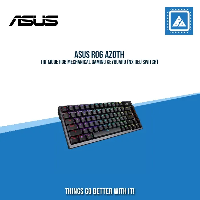 ASUS ROG AZOTH TRI-MODE RGB MECHANICAL GAMING KEYBOARD (NX RED SWITCH)