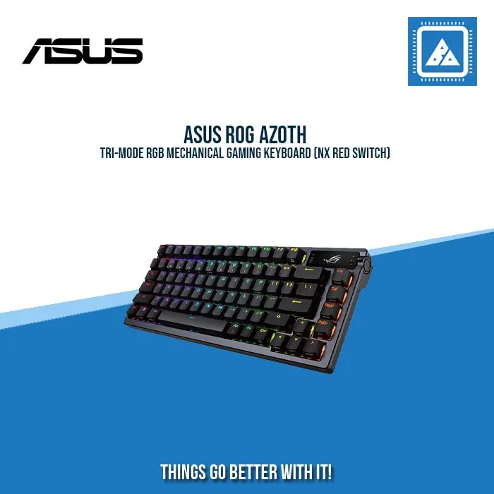 ASUS ROG AZOTH TRI-MODE RGB MECHANICAL GAMING KEYBOARD (NX RED SWITCH)