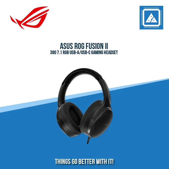 ASUS ROG FUSION II 300 7.1 RGB USB-A/USB-C GAMING HEADSET