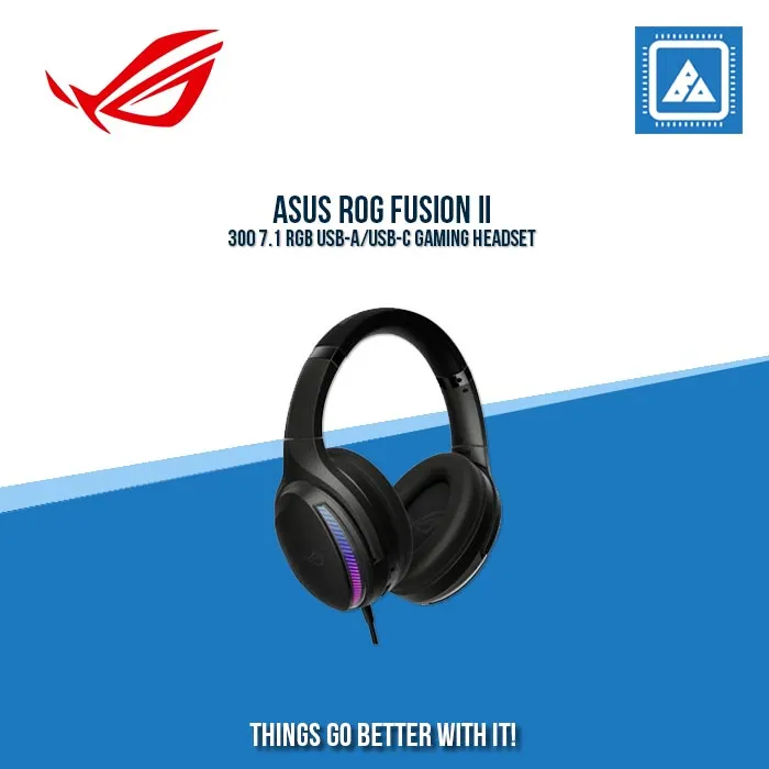 ASUS ROG FUSION II 300 7.1 RGB USB-A/USB-C GAMING HEADSET