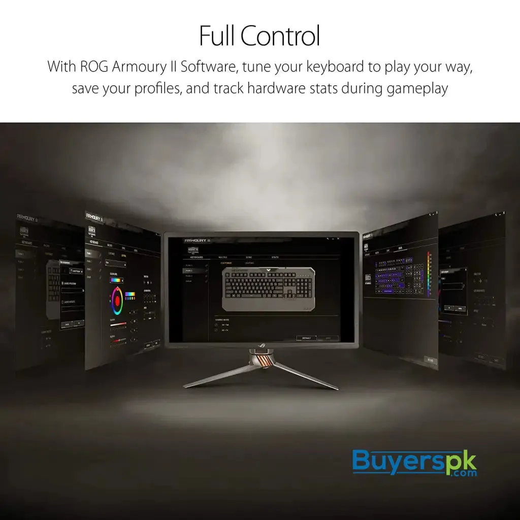 Asus Tuf K5 Mechanical Membrane Rgb Gaming Keyboard with Programmable Onboard Memory, Media Controls