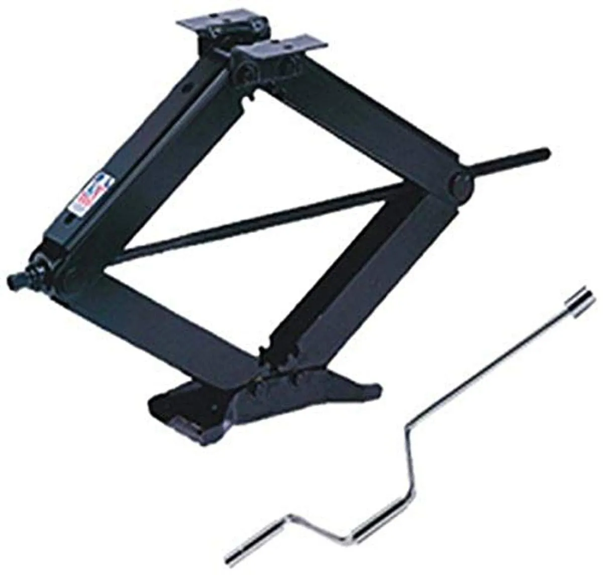 BAL R.V. Products Group 24002D  Deluxe Leveling Scissor Jack - 24-Inch (With Set of (2) 20037 crank handle with swivel head)