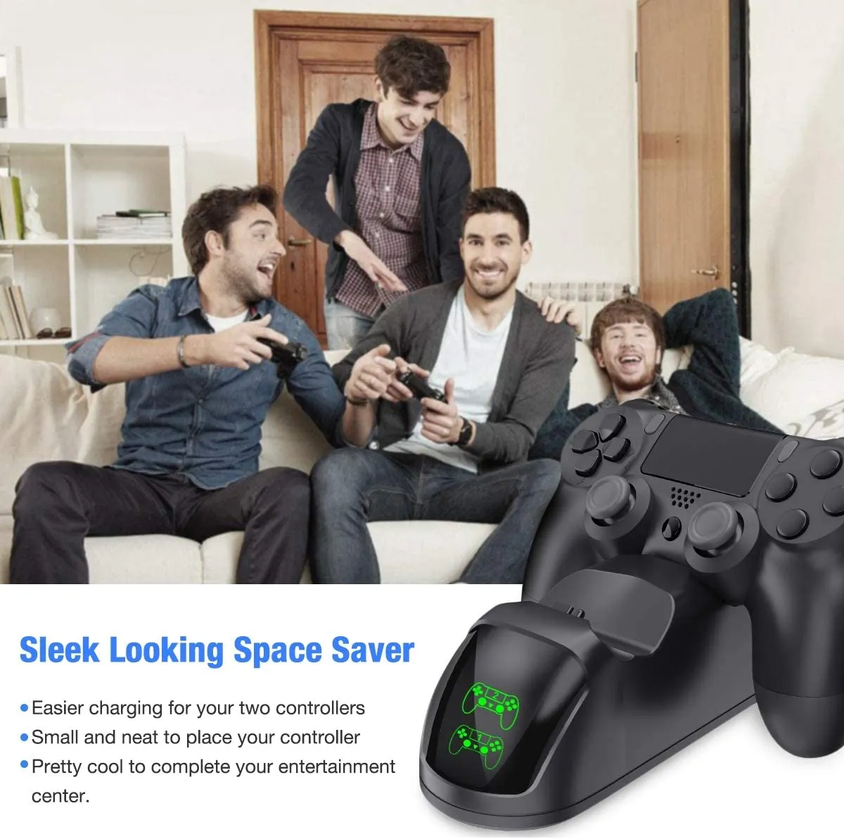 BEBONCOOL Controller USB Charging Station Dock for PS4