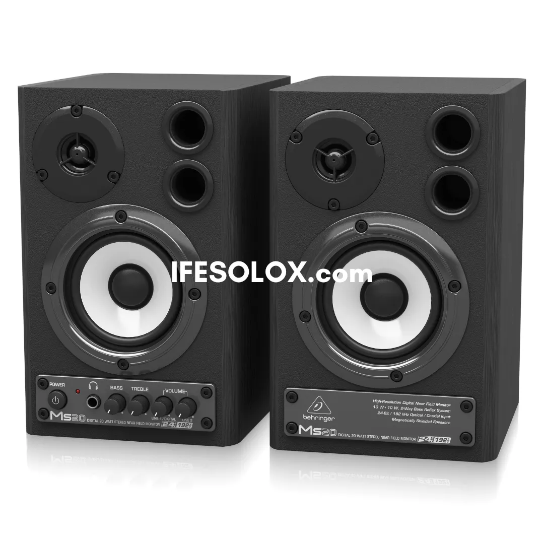 Behringer MS20 3.6" High Performance Dual (2-Way) Powered Near Field Studio Monitors - Brand New