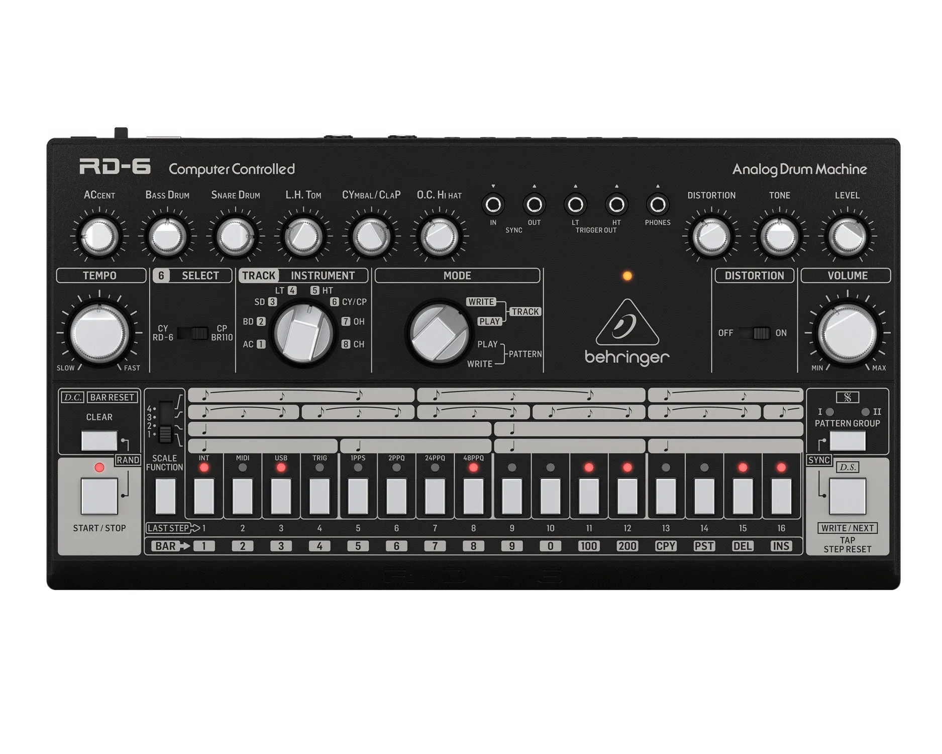 Behringer RD6 BK Analog Drum Machine
