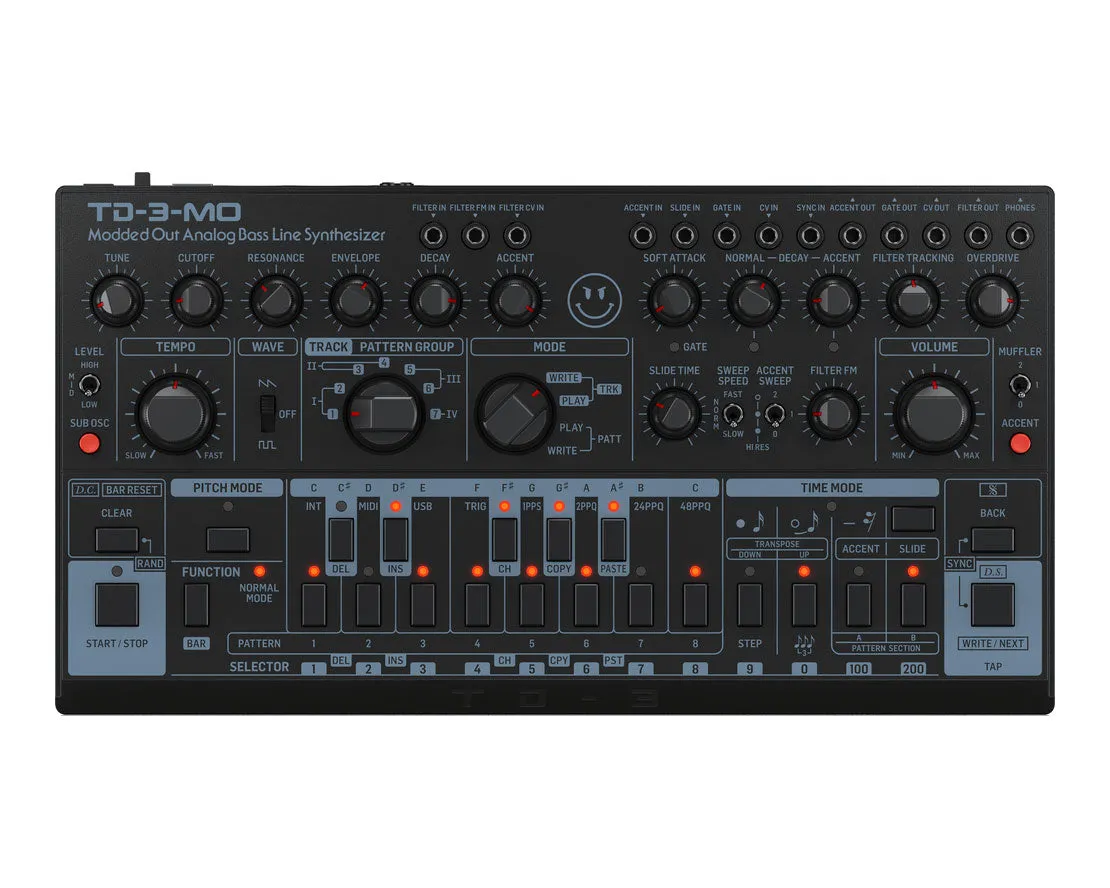Behringer TD-3-MO-BK Modded Out Analogue Bass Synthesizer