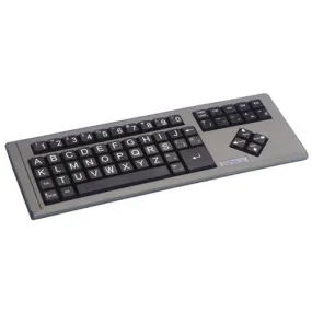 BigKeys LX Large Key Keyboard with Black Keys and Upper Case ABC Layout