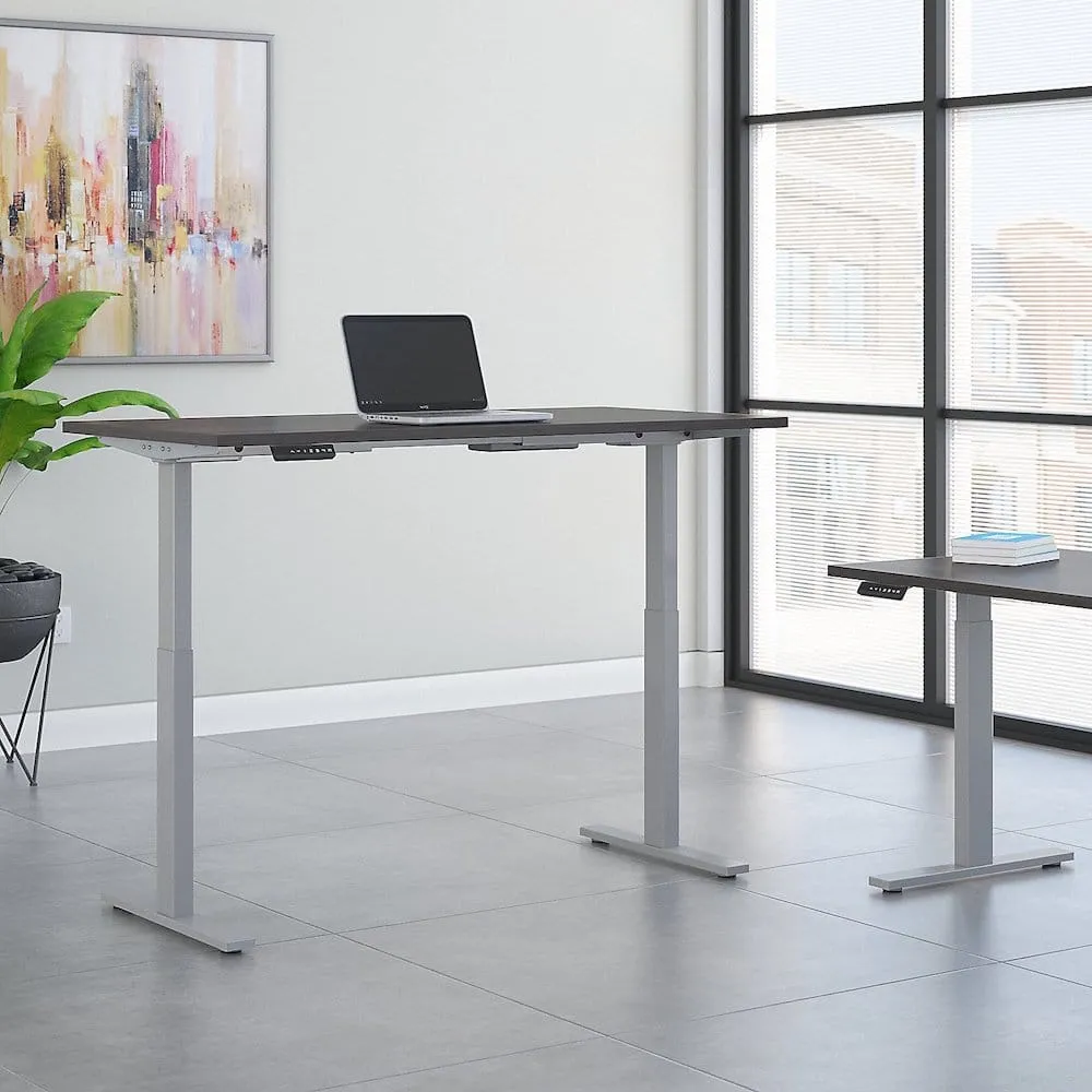 Bush Business Furniture 72W x 30D Height-Adjustable Standing Desk M6S7230SGSK