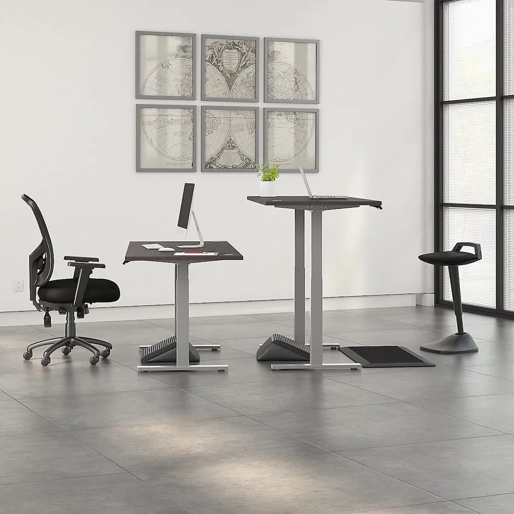 Bush Business Furniture 72W x 30D Height-Adjustable Standing Desk M6S7230SGSK