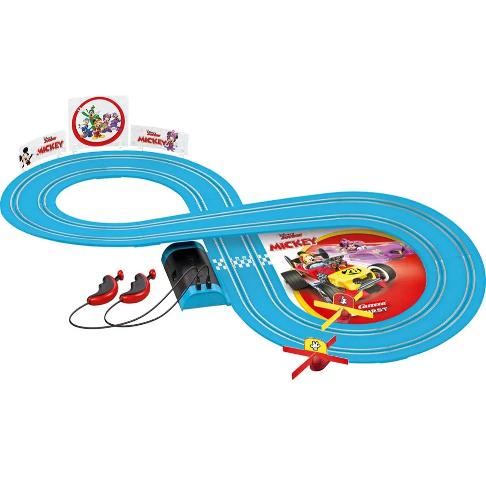 Carrera 63046 First Mickey on Tour 2.4m Track Slot Car Set