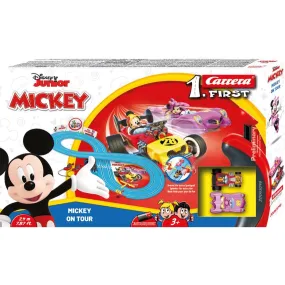 Carrera 63046 First Mickey on Tour 2.4m Track Slot Car Set