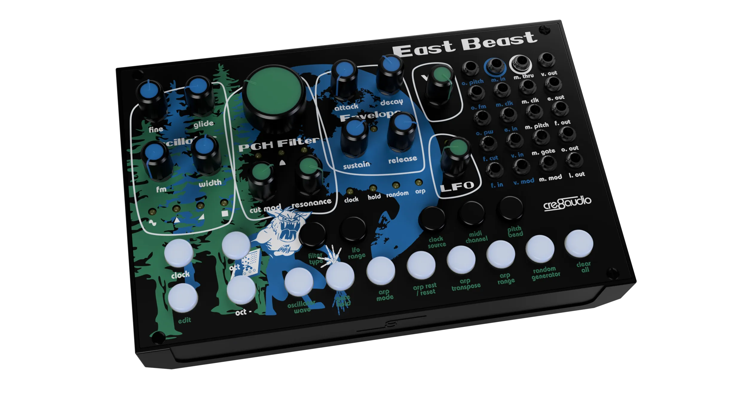 CRE8 AUDIO East Beast East Coast Semi-Modular Synthesizer
