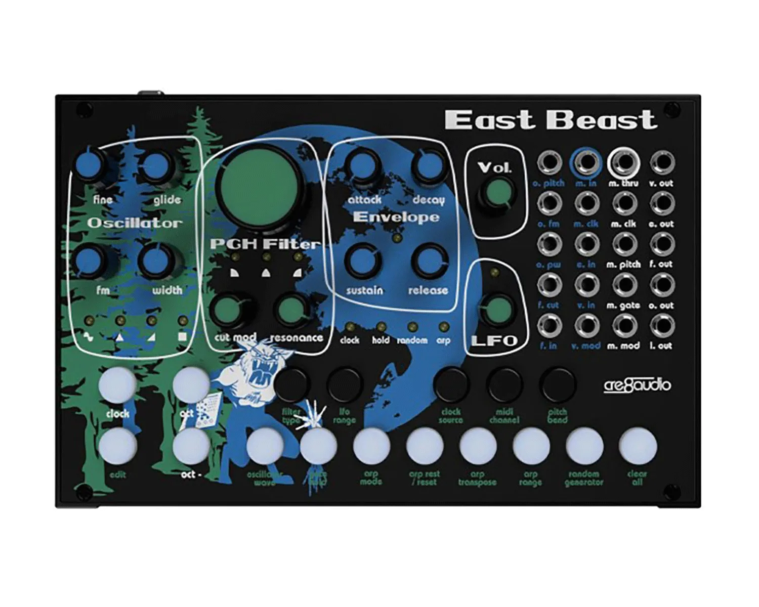 CRE8 AUDIO East Beast East Coast Semi-Modular Synthesizer