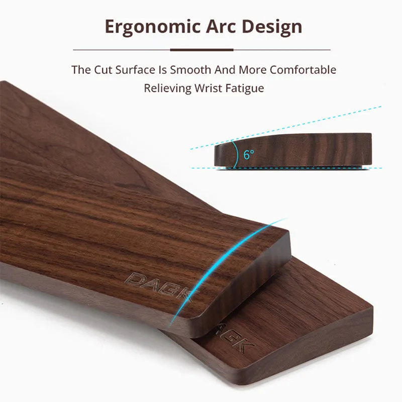 DAGK Walnut Wood Keyboard Wrist Rest