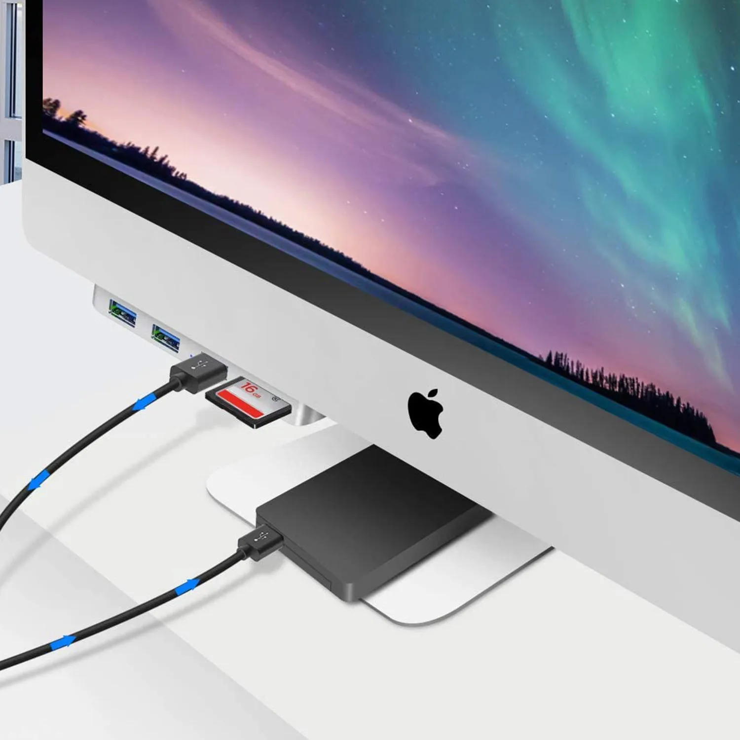 Docking station suitable for Apple all-in-one USB3.0 splitter imac Pro hub computer hub SD TF