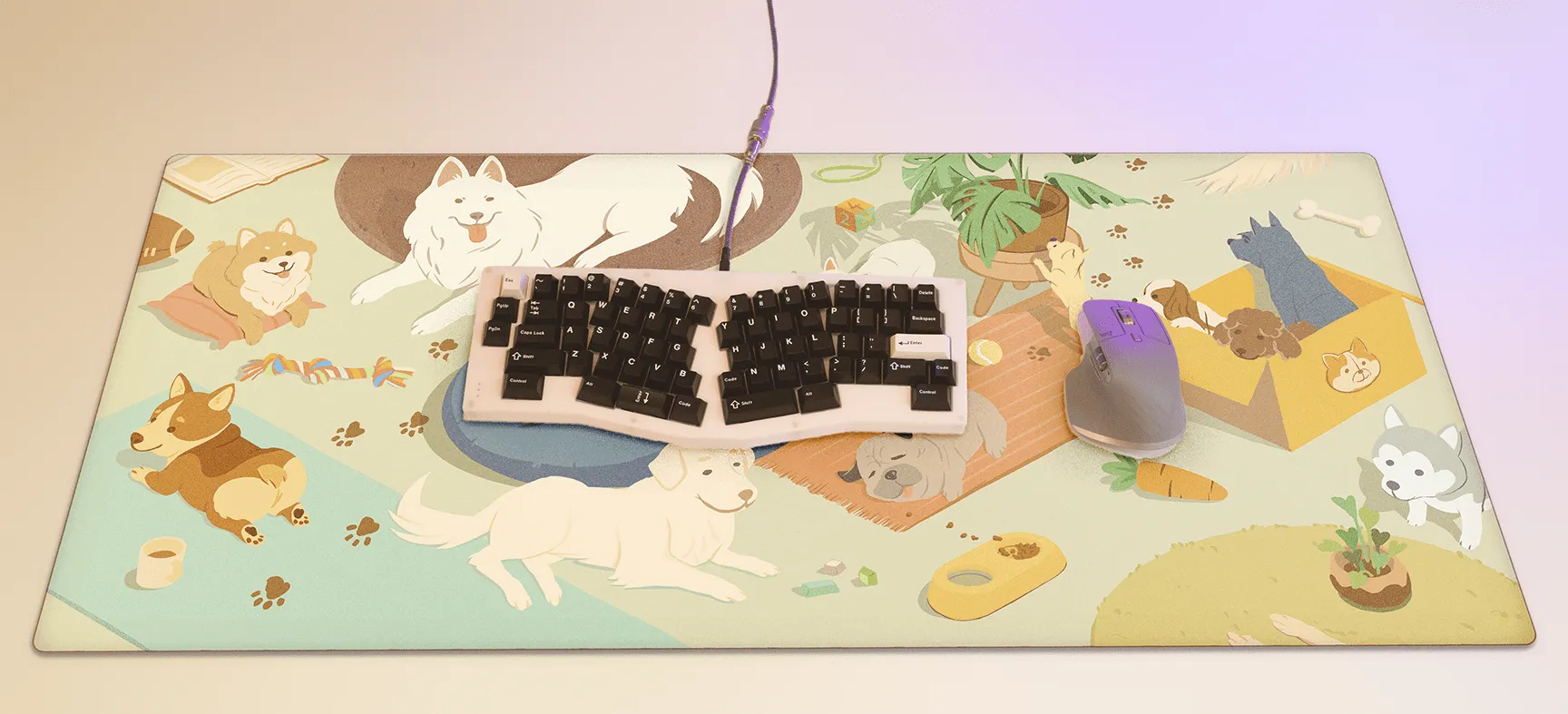 Doggie Wonderland Deskmat