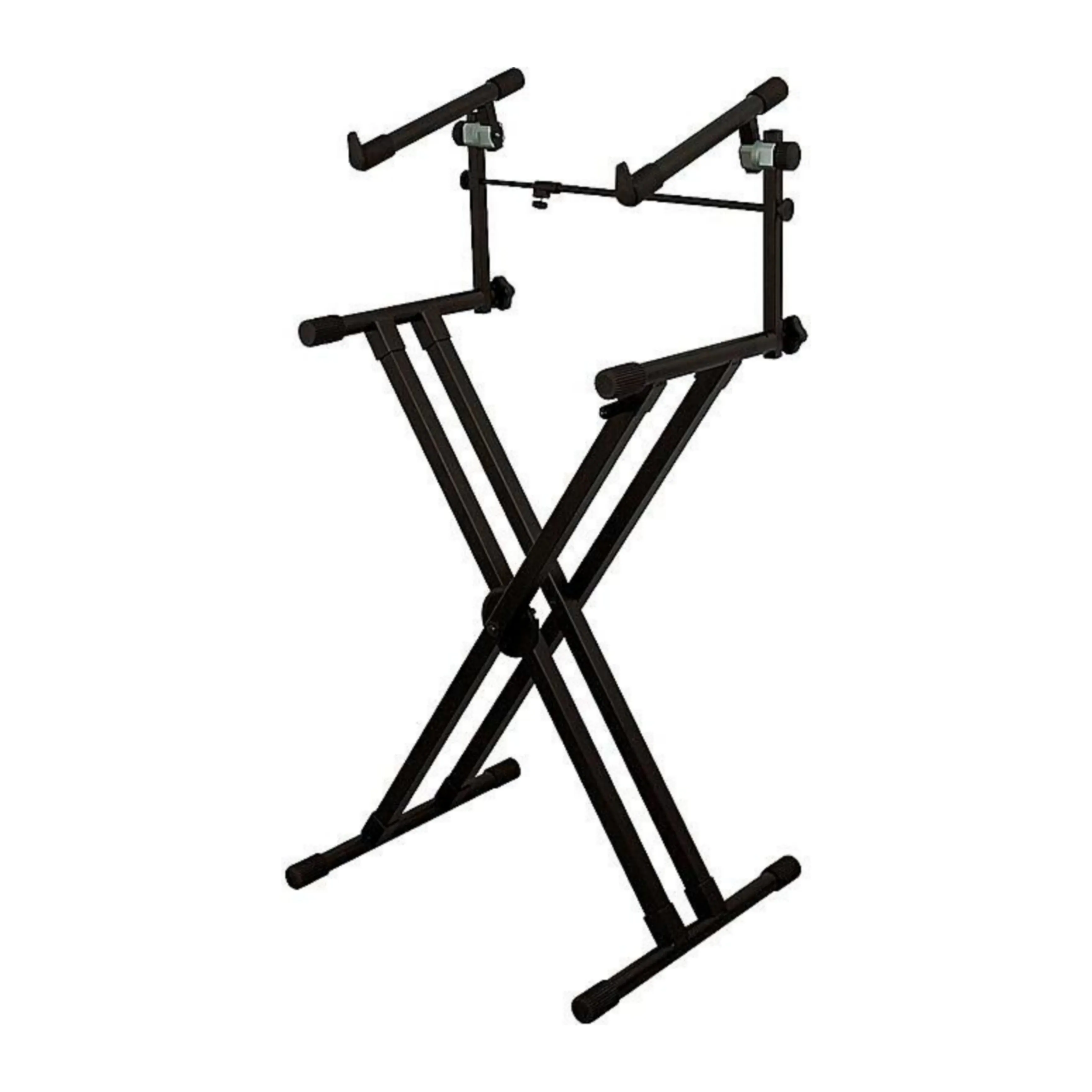 Double X-Shape 2-Tier Dual Musical Keyboard (Piano) Adjustable Stand - Brand New