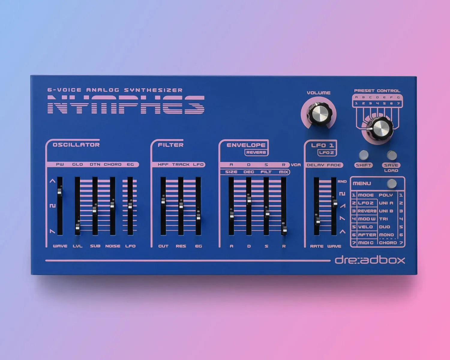 Dreadbox Nymphes Six Voice Analogue Synthesizer