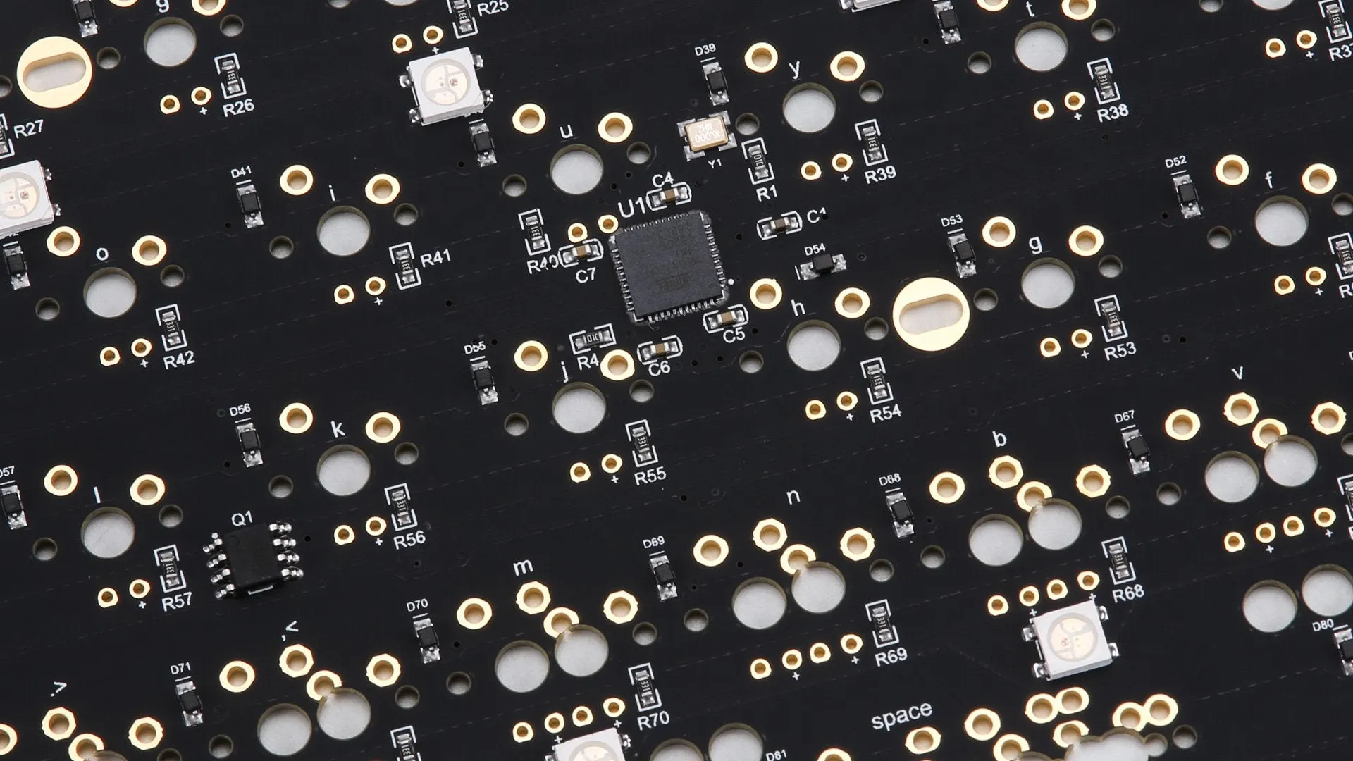 DZ60 Rev 3.0 60 Percent Mechanical Keyboard PCB with USB-C and RGB Underglow