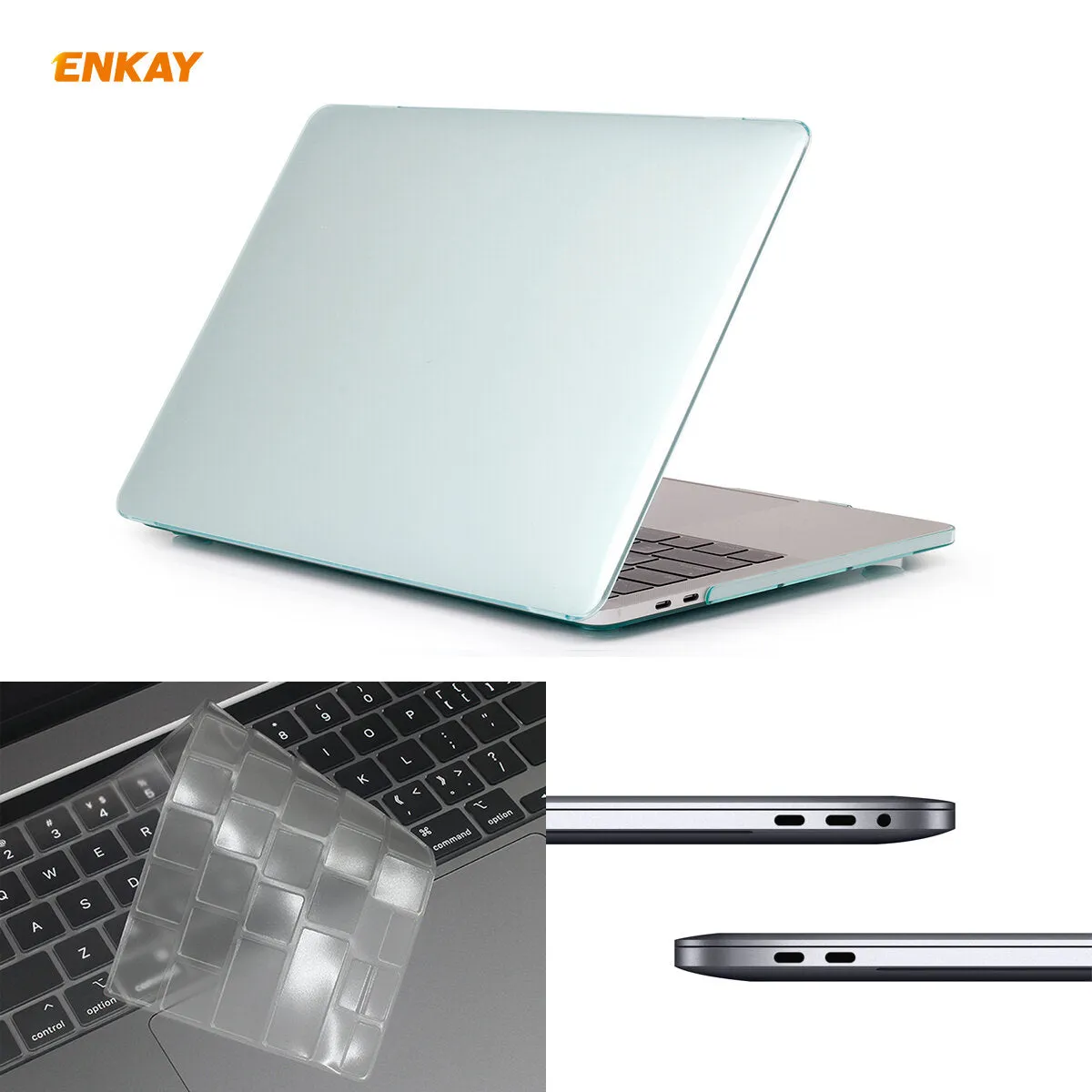 (EU version) Enkay Waterproof Dustproof TPU Macbook Keyboard Protective Film   Case Crystal Case   Dust Plug for MacBook Pro 16 2019 (A2141)