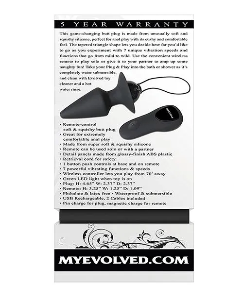 Evolved Plug & Play Vibrating Anal Plug