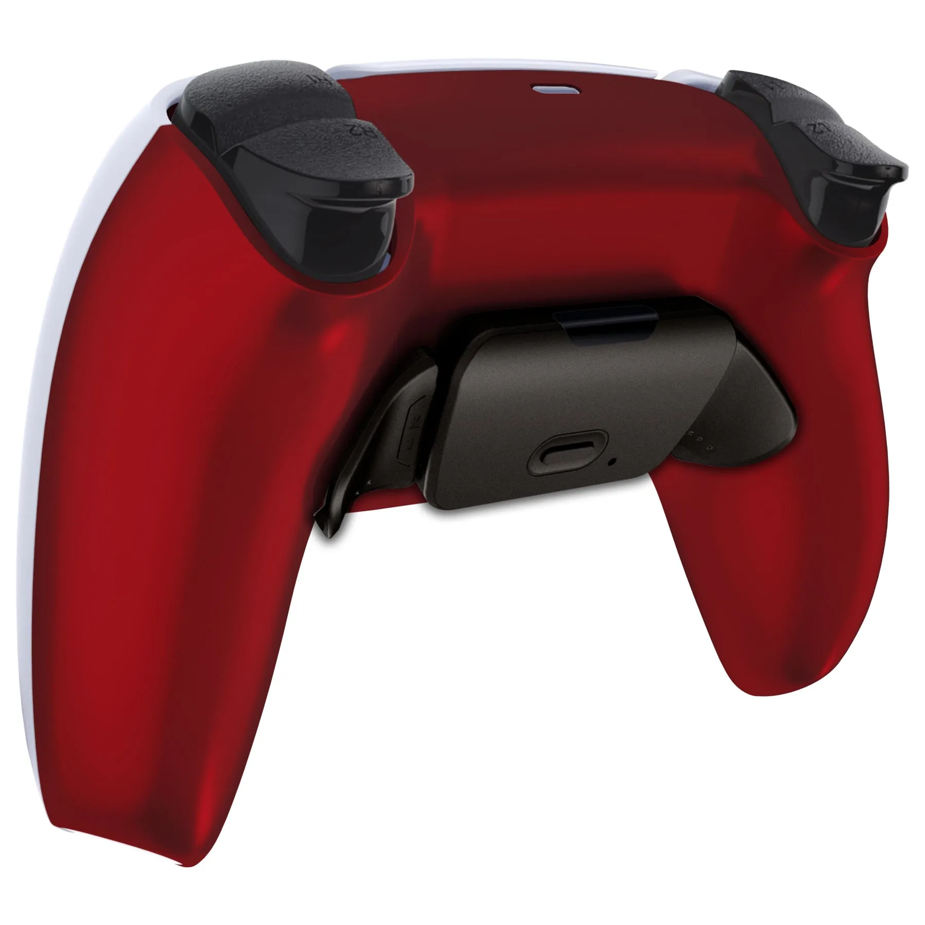 eXtremeRate Black Real Metal Buttons (RMB) Version RISE 2.0 Remap Kit for PS5 Controller BDM-010/020 - Scarlet Red - XPFJ7004