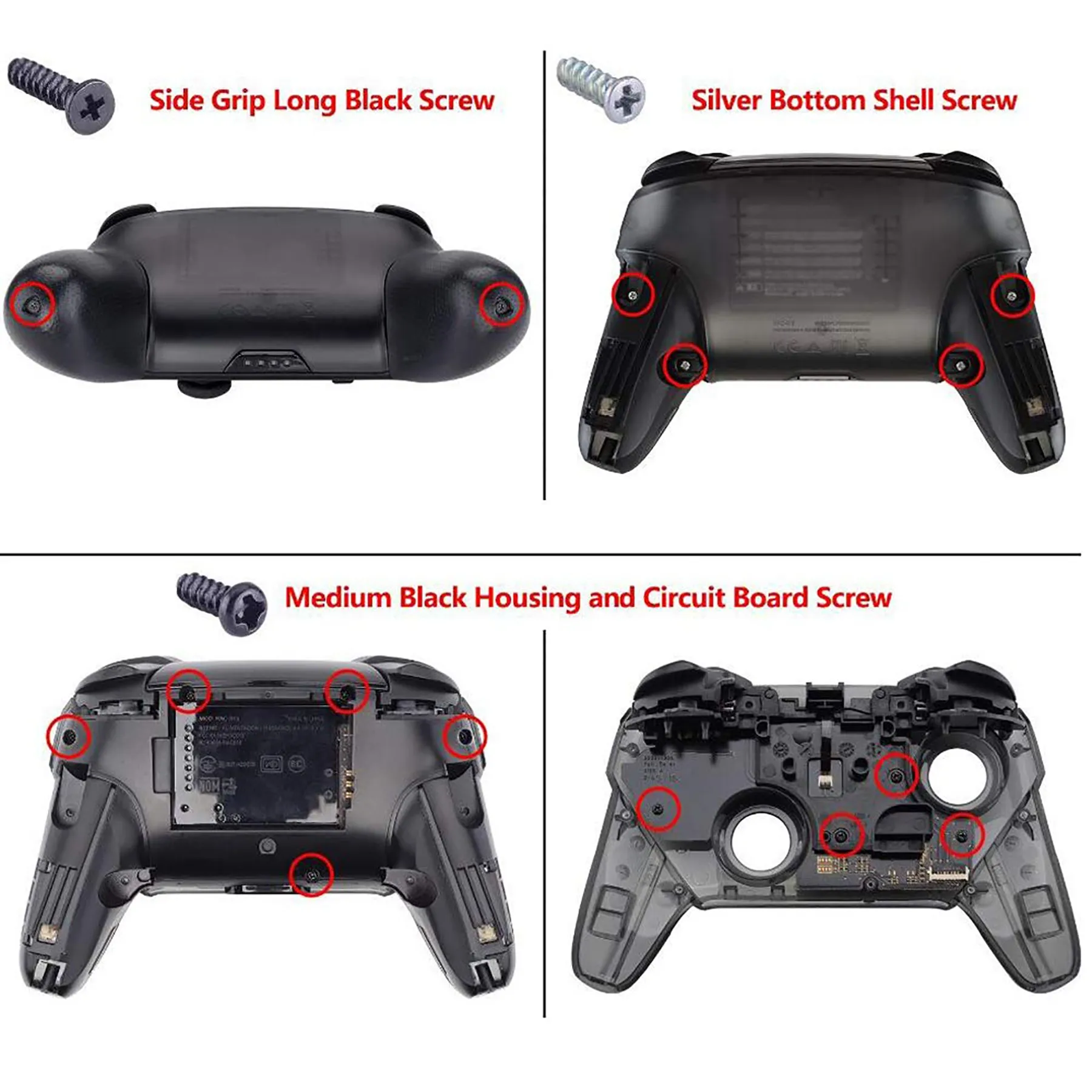 eXtremeRate Purple Faceplate Backplate Handles Cover, Octagonal Gated Sticks Design DIY Replacement Grip Housing Shell for NS Switch Pro Controller - Controller NOT Included - FRE613