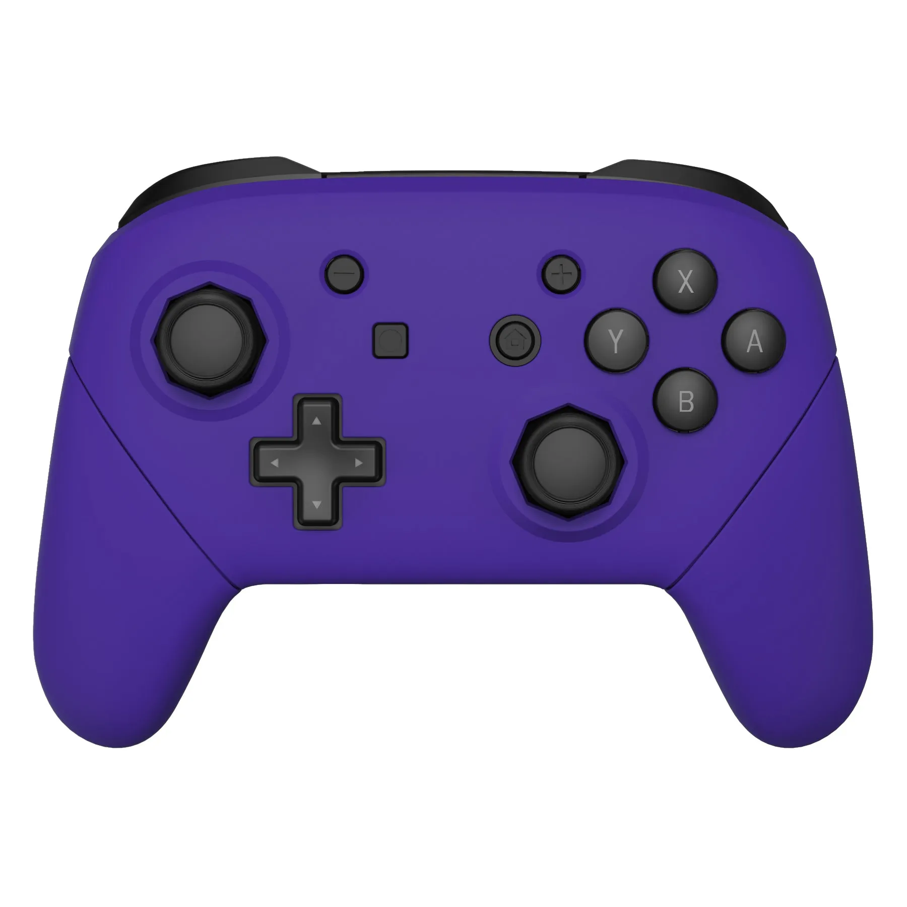 eXtremeRate Purple Faceplate Backplate Handles Cover, Octagonal Gated Sticks Design DIY Replacement Grip Housing Shell for NS Switch Pro Controller - Controller NOT Included - FRE613
