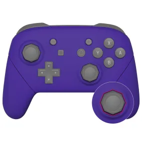 eXtremeRate Purple Faceplate Backplate Handles Cover, Octagonal Gated Sticks Design DIY Replacement Grip Housing Shell for NS Switch Pro Controller - Controller NOT Included - FRE613