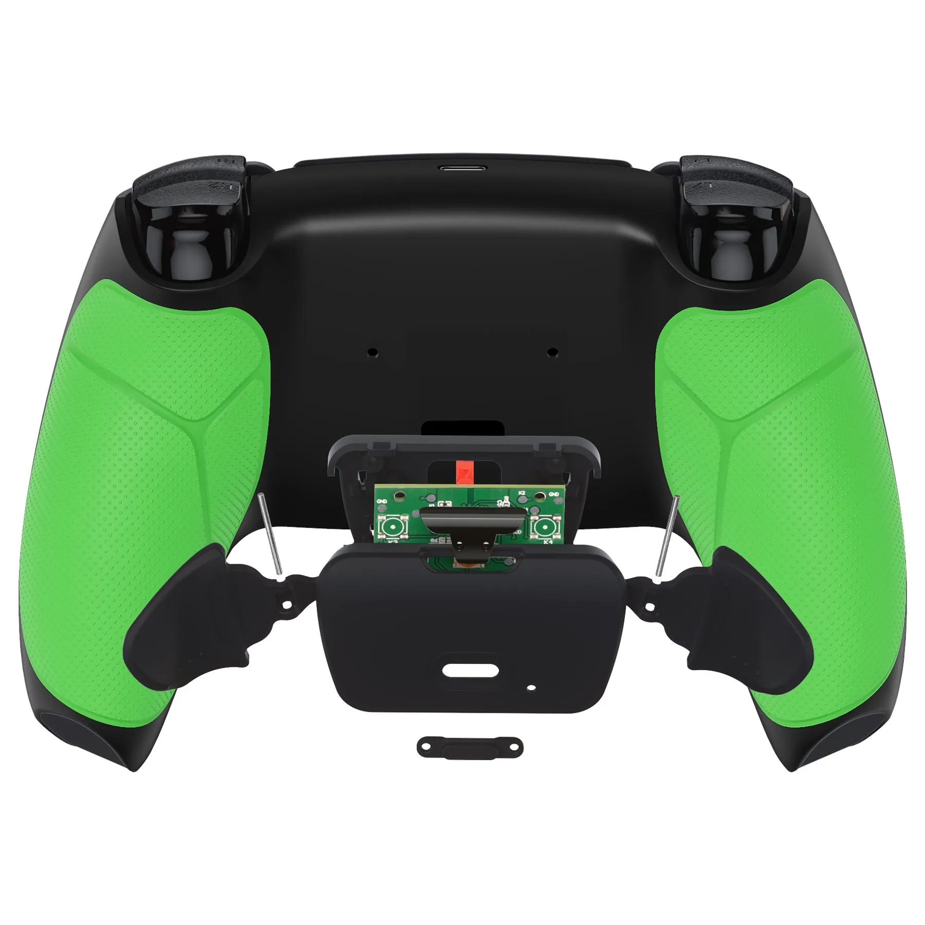 eXtremeRate Remappable Rise 2.0 Remap Kit for PS5 Controller BDM-010/020 - Rubberized Green - XPFU6004