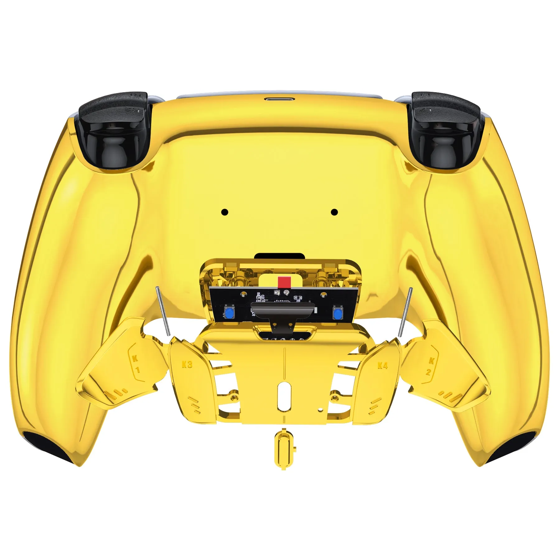 eXtremeRate Remappable RISE4 V3 Remap Kit for PS5 Controller BDM-030/040/050 - Chrome Gold - YPFD4001G4