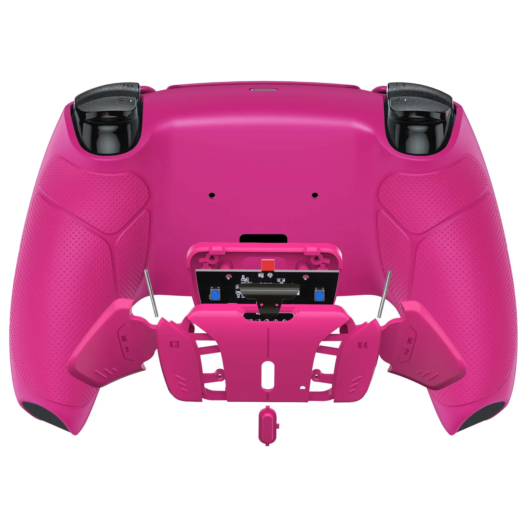 eXtremeRate Remappable RISE4 V3 Remap Kit for PS5 Controller BDM-030/040/050 - Rubberized Nova Pink - YPFU6009G4